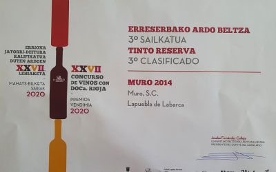 Concurso de Vinos con Doca Rioja Premios vendimia 2020